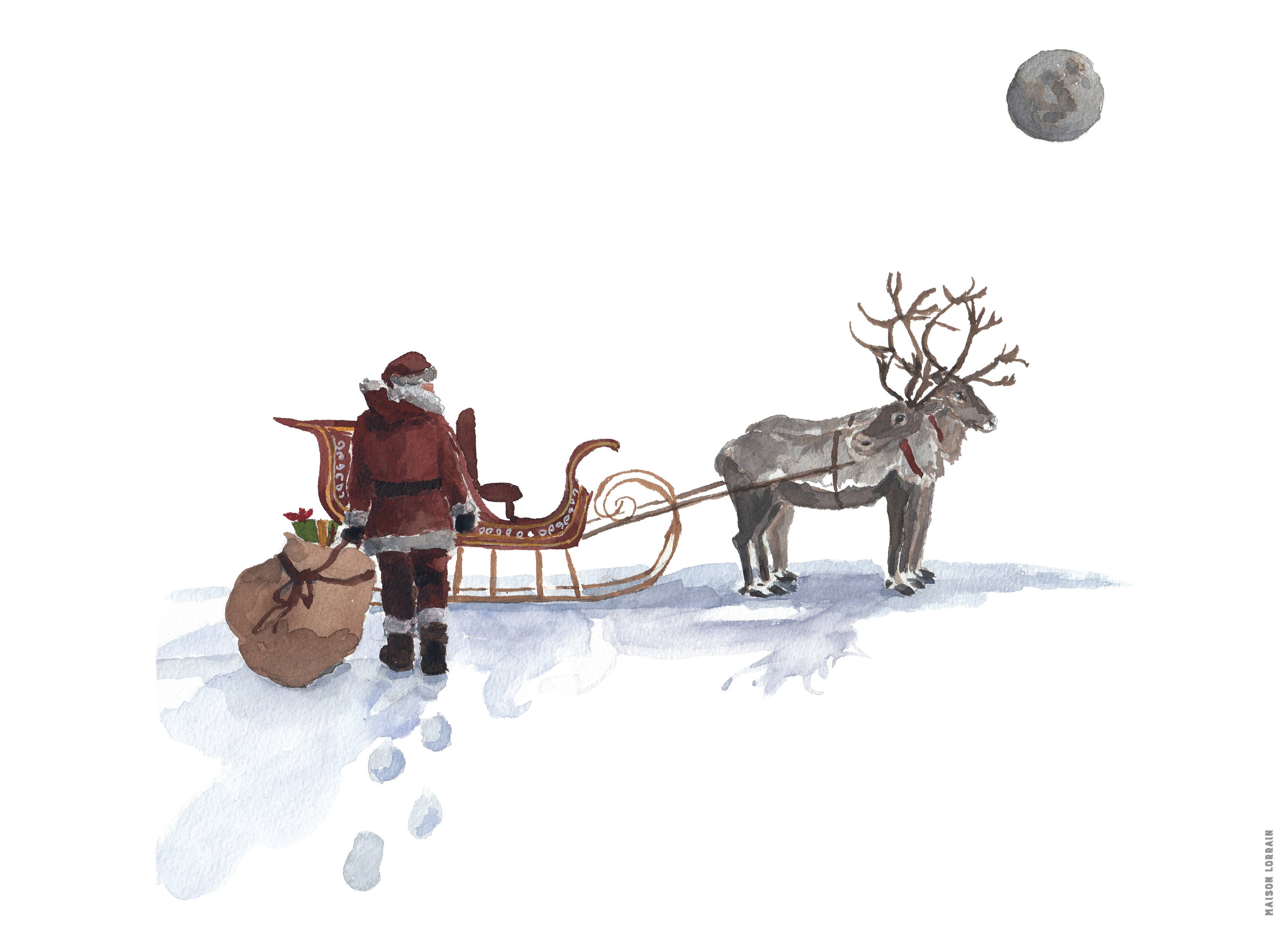 Maison Lorrain - Wholesale Placemat - Napperon de Vinyle - Santa