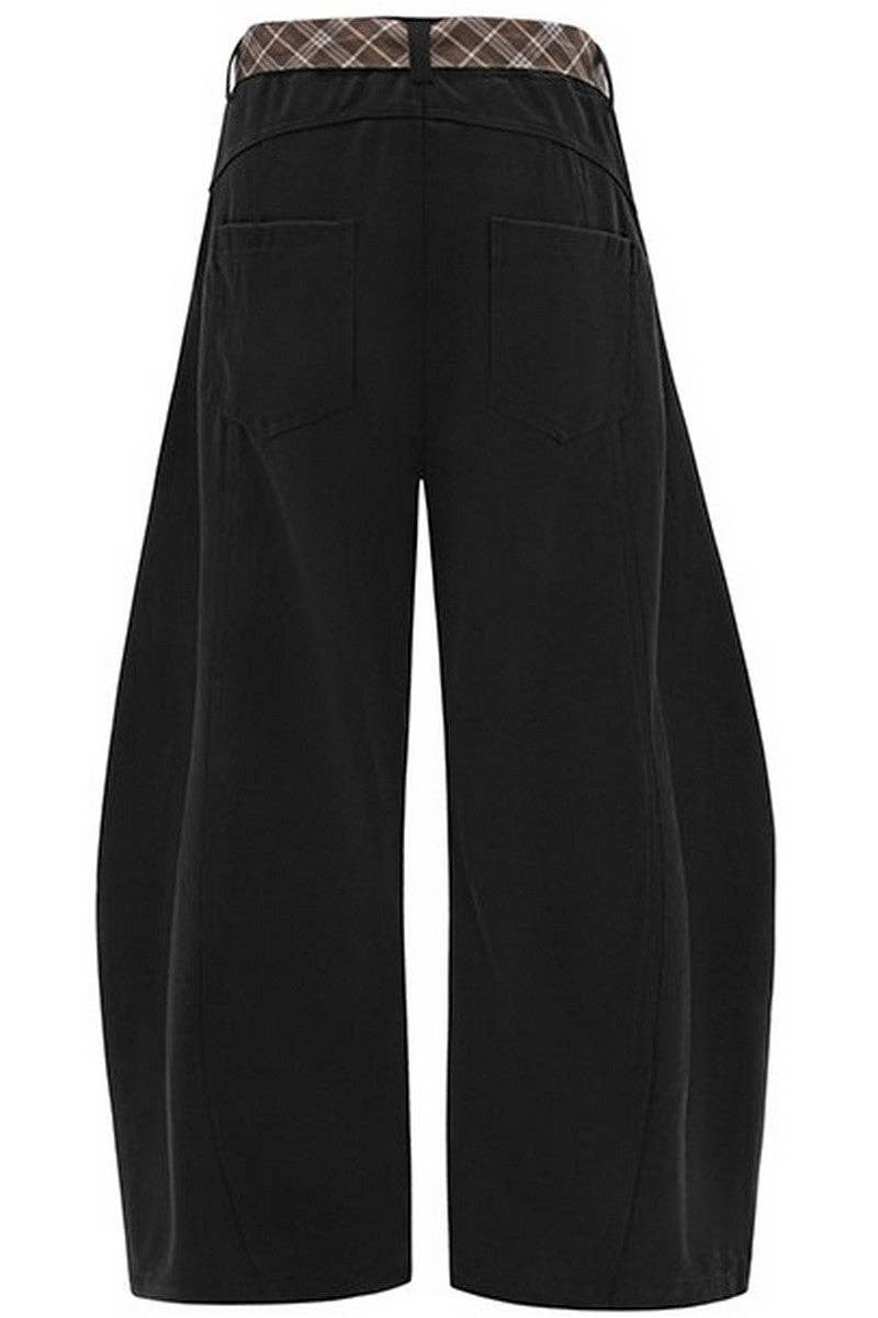 Black Two-Tone Blade Dress Pants for wholesale on Faire3