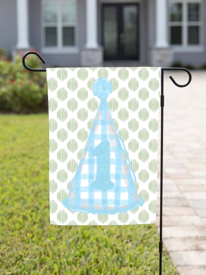 Celebrate Garden Flag - 1st Birthday Boy for wholesale by The Navy Knot