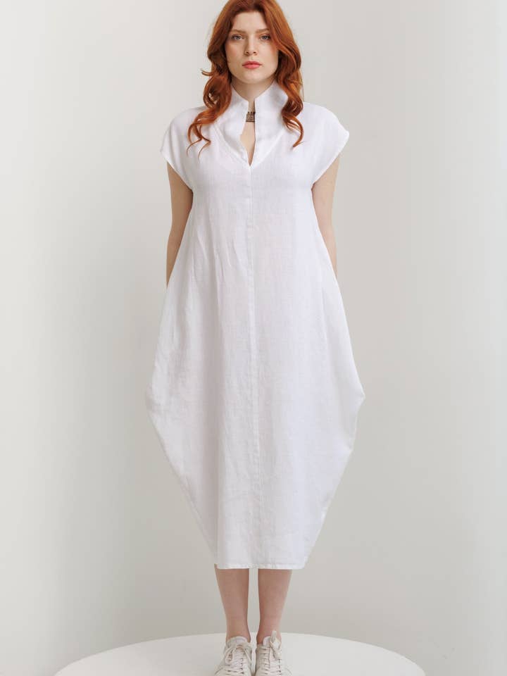 Vestido de linho Moura por atacado de VIL'NI