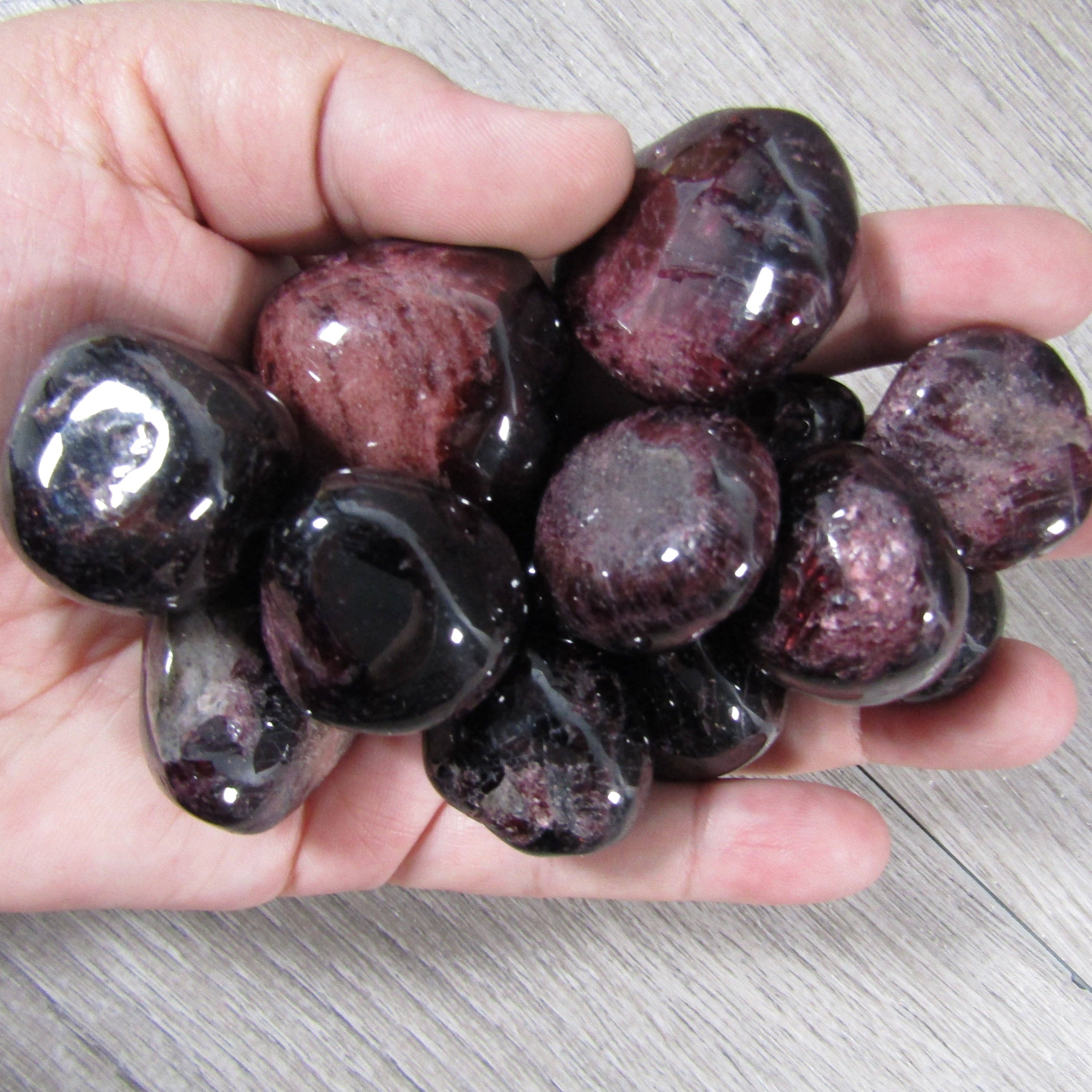 Keystone Crystals - Wholesale Spiritual Stone/Crystal - Garnet Tumbled Stones - (1 LB) Bulk Polished Red Crystals1