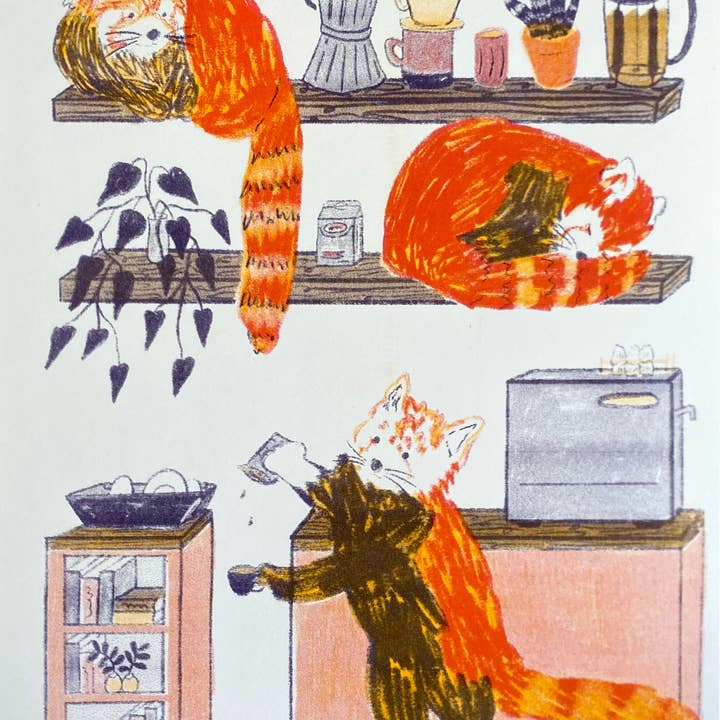 Red Panda Cafe for wholesale by mad dog studio