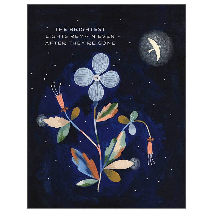 Flor Nocturna - Tarjeta de Condolencias para venta al por mayor de On The Bright Side