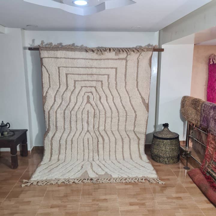 HÅNDLAVEDE TÆPPER MAROKKANSKE TÆPPER 200 - 300 cm 162 for engroshandel hos Maroccarpets Poufs and pillows wholesale +31648976894