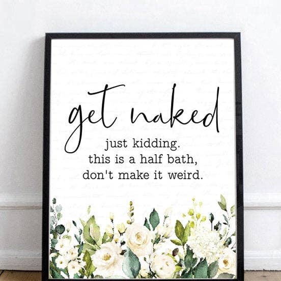 Get Naked Just Kidding White Floral for wholesale by Lettered & Lined