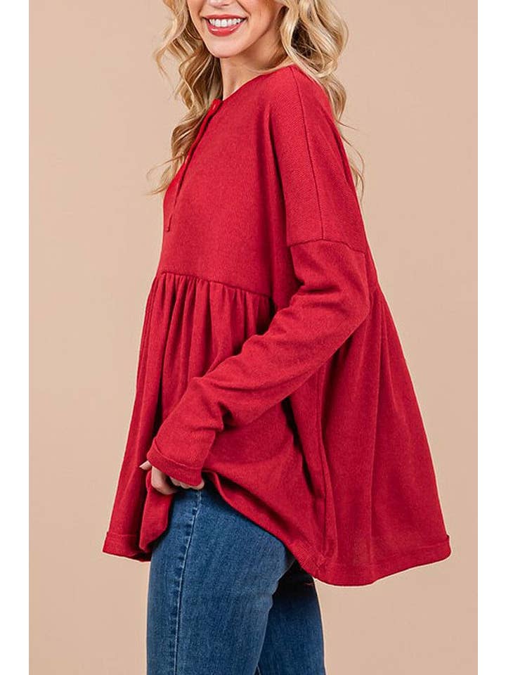 ROUSSEAU - Vente Tunique – femme - CHEMISE À MANCHES LONGUES COUPE AMPLE AVEC BOUTONS6