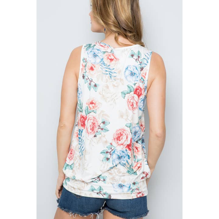 1clique co. - Wholesale Tank Top - Women's - SLEEVELESS BANDED BOTTOM TOP5