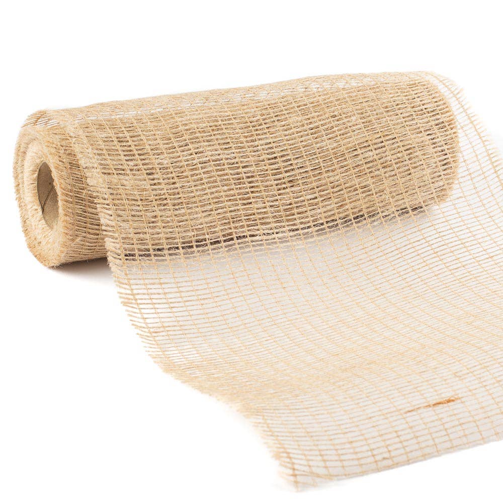 Factory Direct Craft - Wholesale Ribbon - Gift Wrapping - Jute Burlap Mesh Ribbon  3