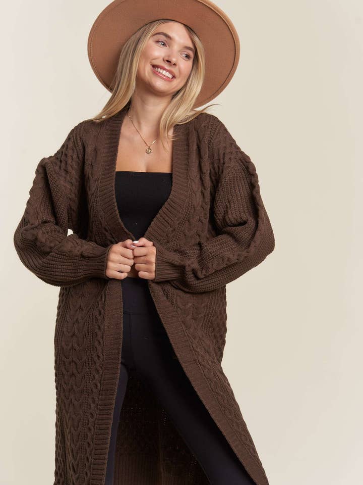 LESW3449-GEBREID VEST MET LANGE TRUI voor wholesale door Madelyn