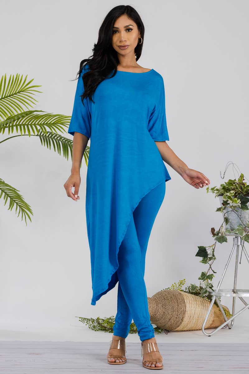 H&H Fashion Inc. - Venta al por mayor Conjuntos de top y pantalón (NO para estar en casa) - Mujer - HH679R-SOLID - Juego de blusa y leggins de 2 piezas15