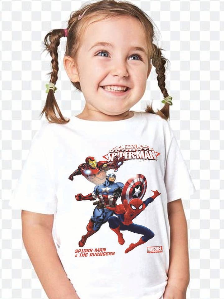 L1224 - SPIDER MAN graphic tee for wholesale by KNOCK ON THE STYLE