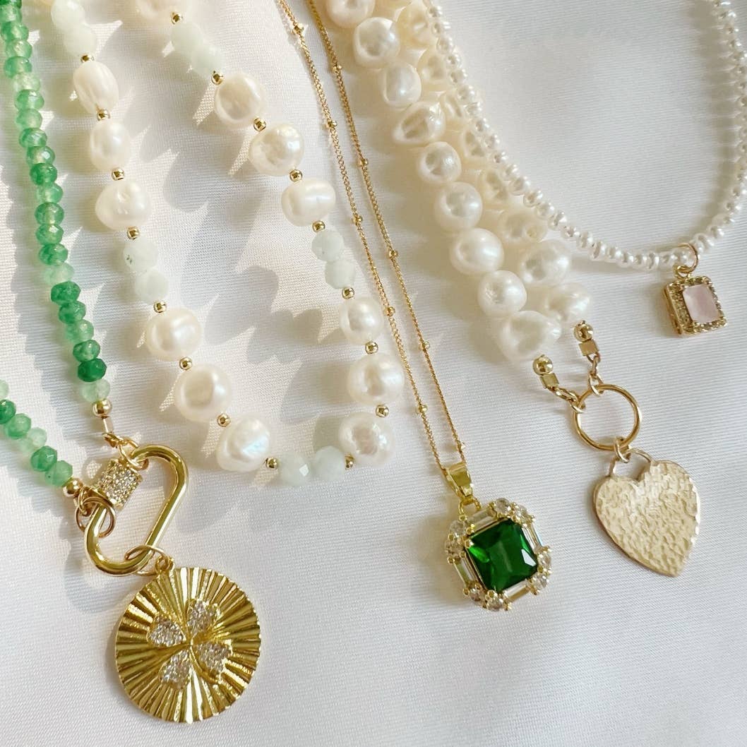 True by Kristy Jewelry - Wholesale Beaded/Pearl Necklace - Sunkissed Freshwater Pearl Heart Necklace Gold Filled8