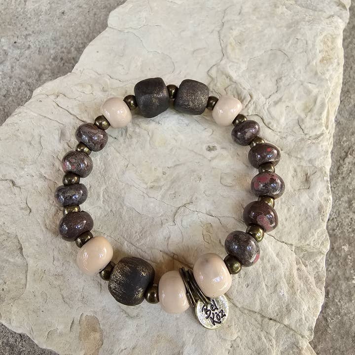 Aster | Bel Koz Clay Bead Bracelet for wholesale by Bel Koz Haiti
