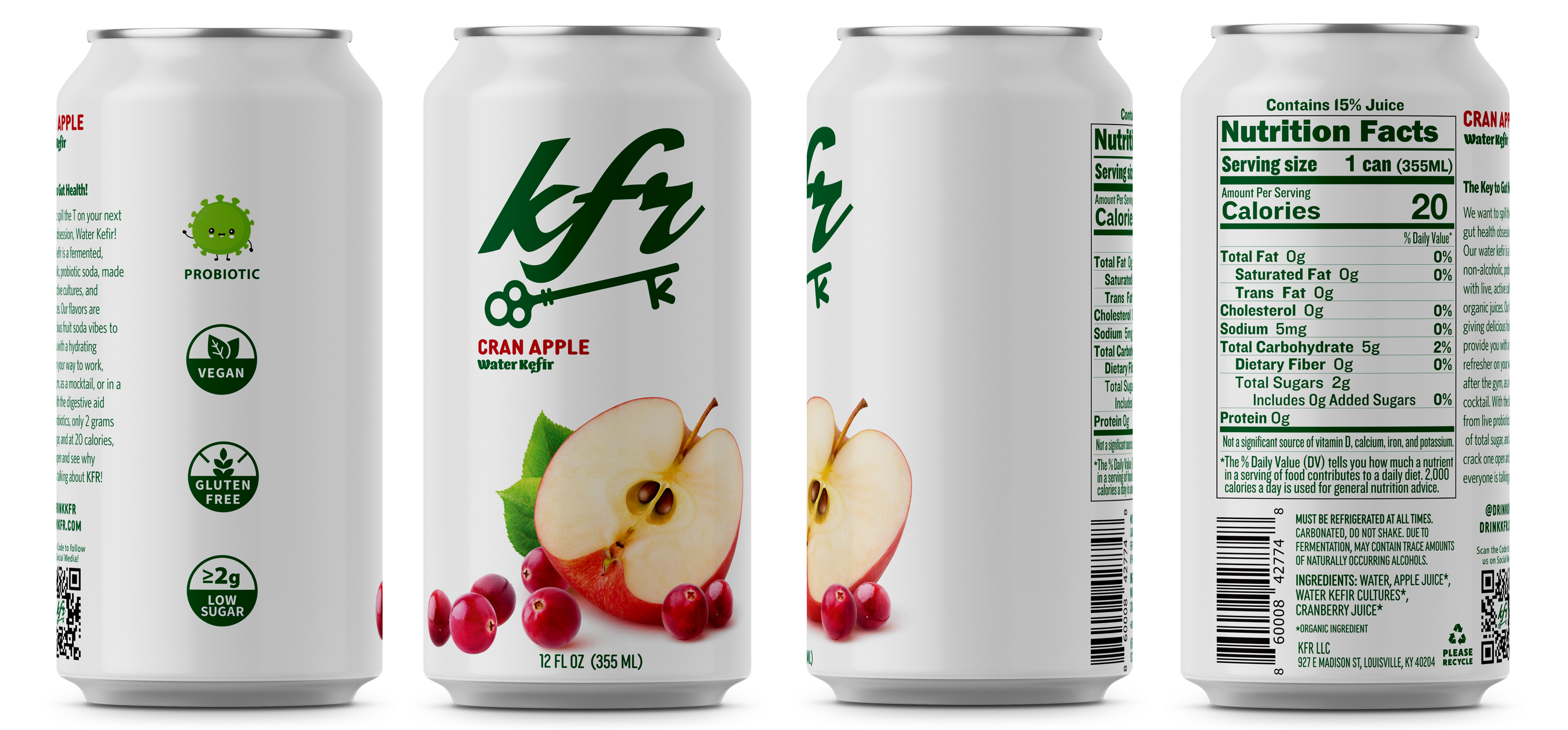 KFR - Wholesale Kombucha - CranApple Water Kefir1