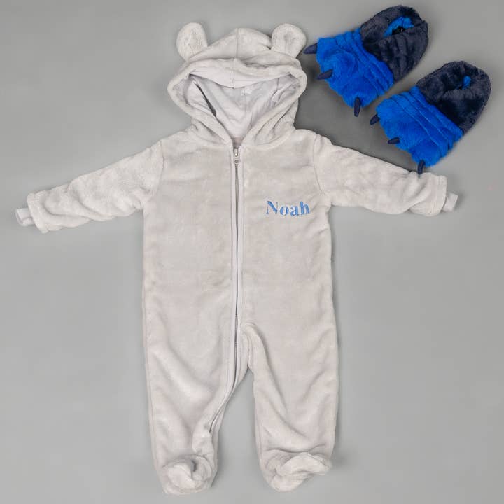 Lulabay - Vendita all'ingrosso Completino - Neonati - Costume da passeggino e pantofole a forma di mostro personalizzati per bambini Lulabay