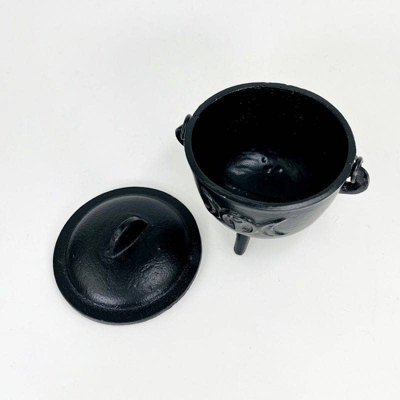 Rock Paradise - Wholesale Decorative Tabletop Object - Crystal Cauldron with Triple Moon Accent Halloween Decor5