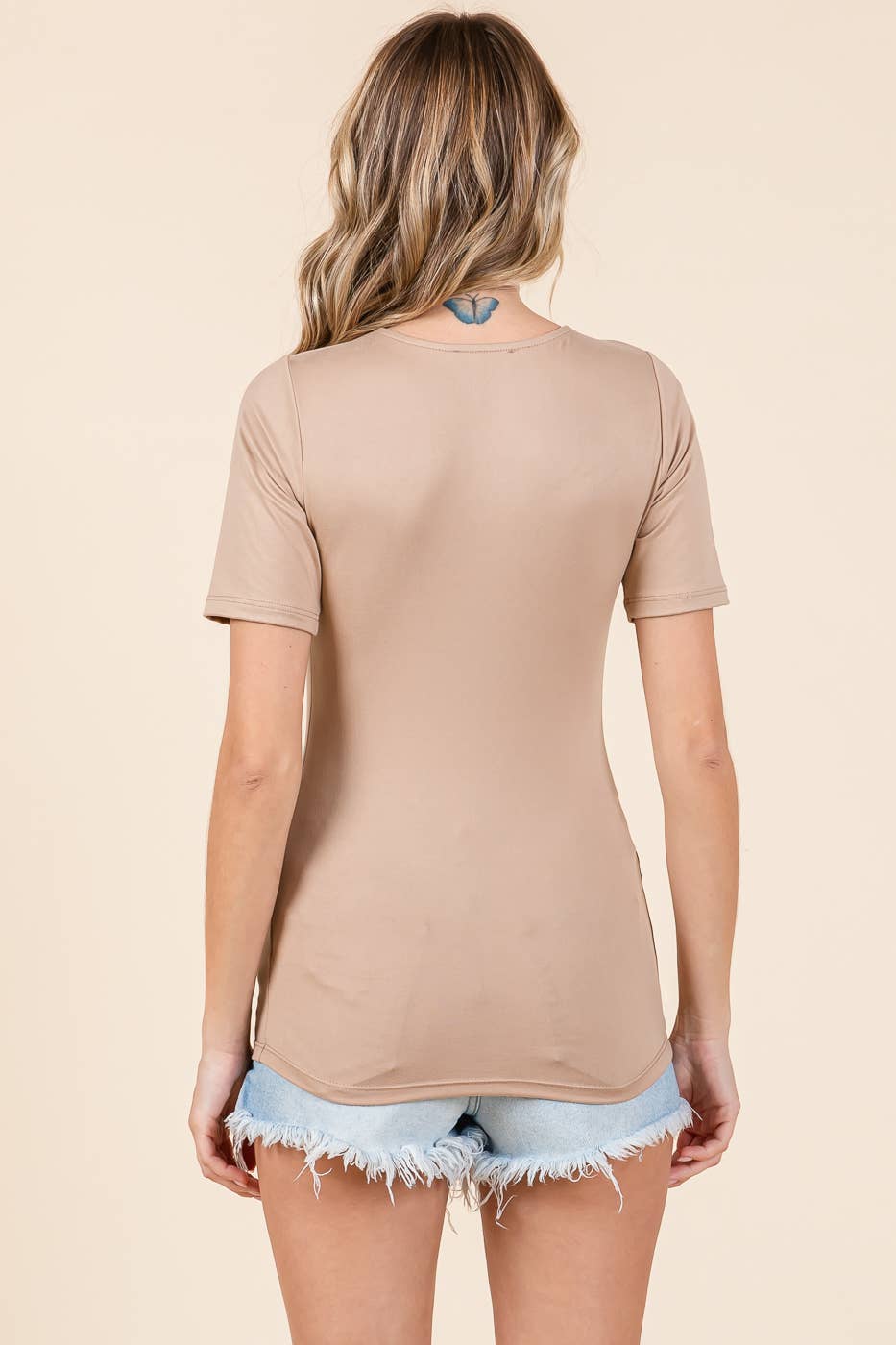 mittoshop - Vente Haut en maille – femme - T10480 - TOP EN TRICOT À COL ROND ET MANCHES COURTES13
