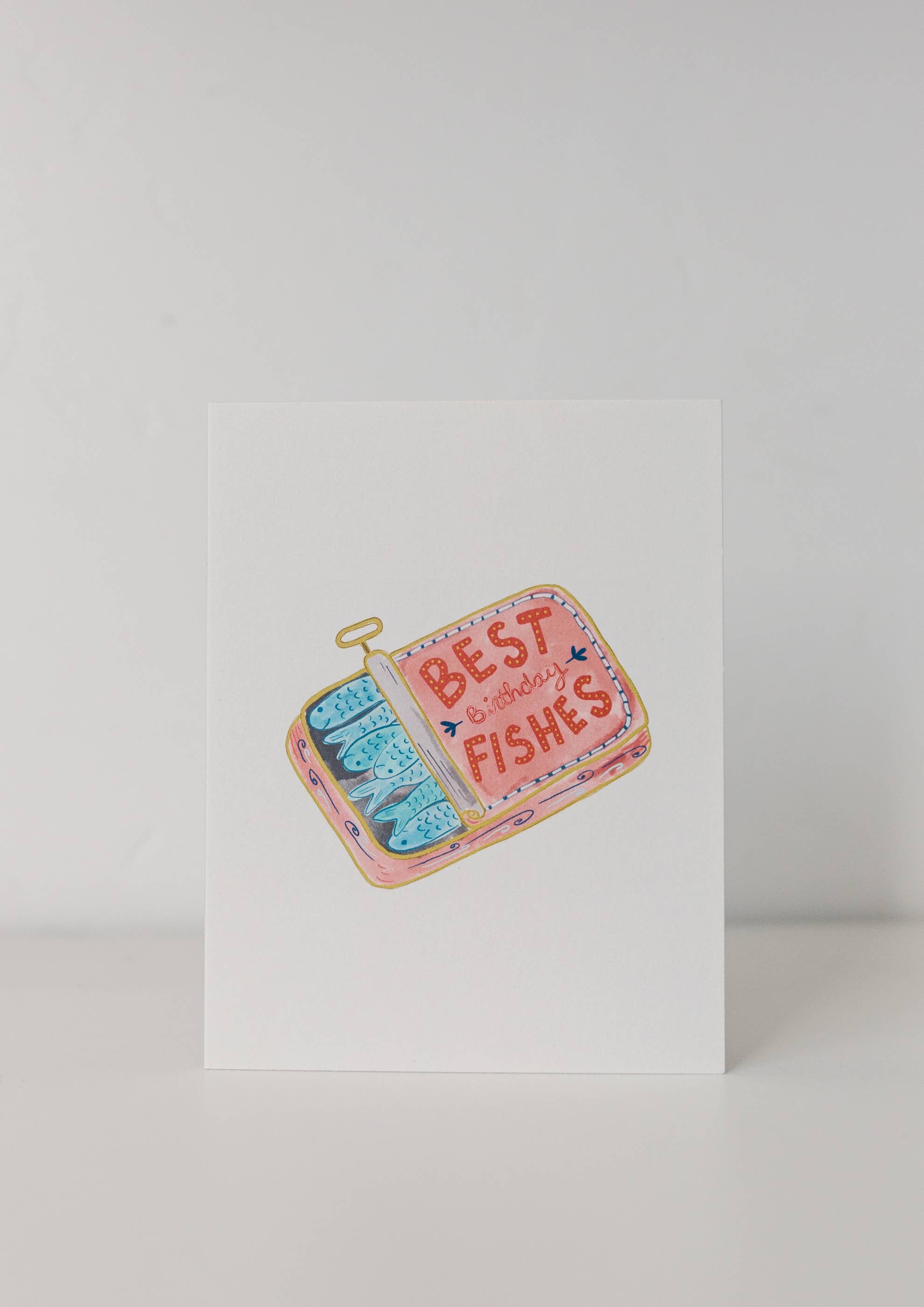 Marigold Press – Großhandel Geburtstagskarten – Lustige Sardinen-Geburtstagskarte mit Motiv „Best Birthday Fishes“1