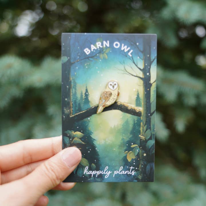 Happily Plants - Wholesale Lapel Pin/Button - Owl Pin, Bird, Wildlife Animal Gifts4