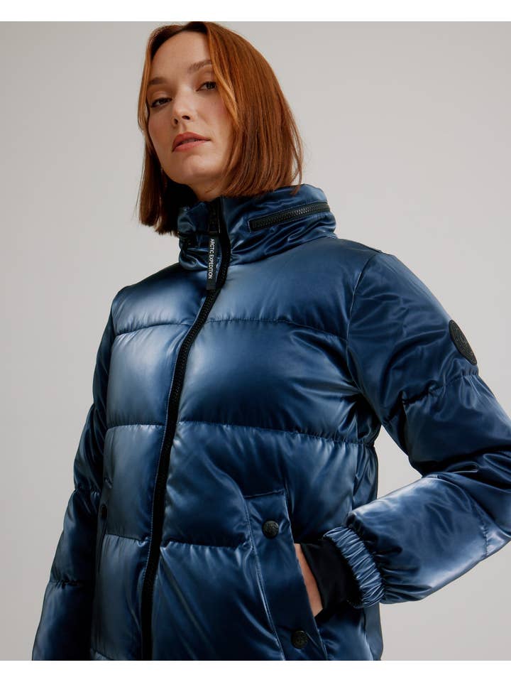 Arctic Expedition - Wholesale Puffer Jacket - Women's - Sarnia Liquid Shine Puffer Jacket1