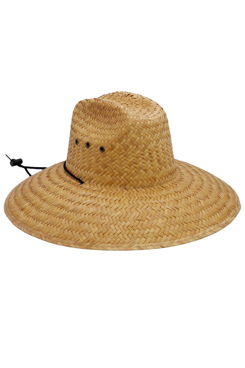 Cap Zone - Wholesale Straw Hat - Women's - Quarterhorse Wide Dome Brim Straw Lifeguard Hat12