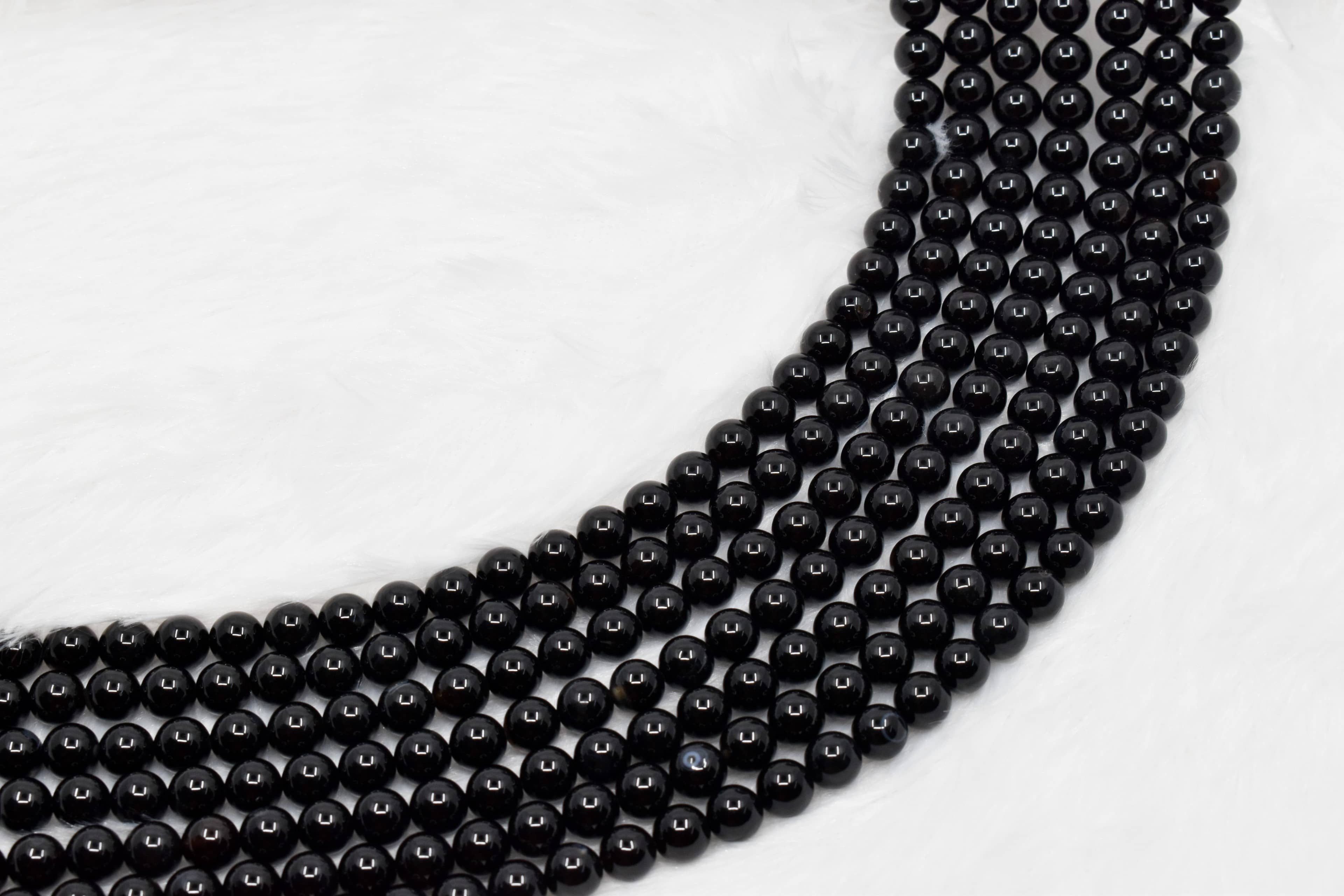 Soothing Crystals Beads - Wholesale Beads - Crystal Round Beads | Black Onyx | Gemstone Healing Beads2