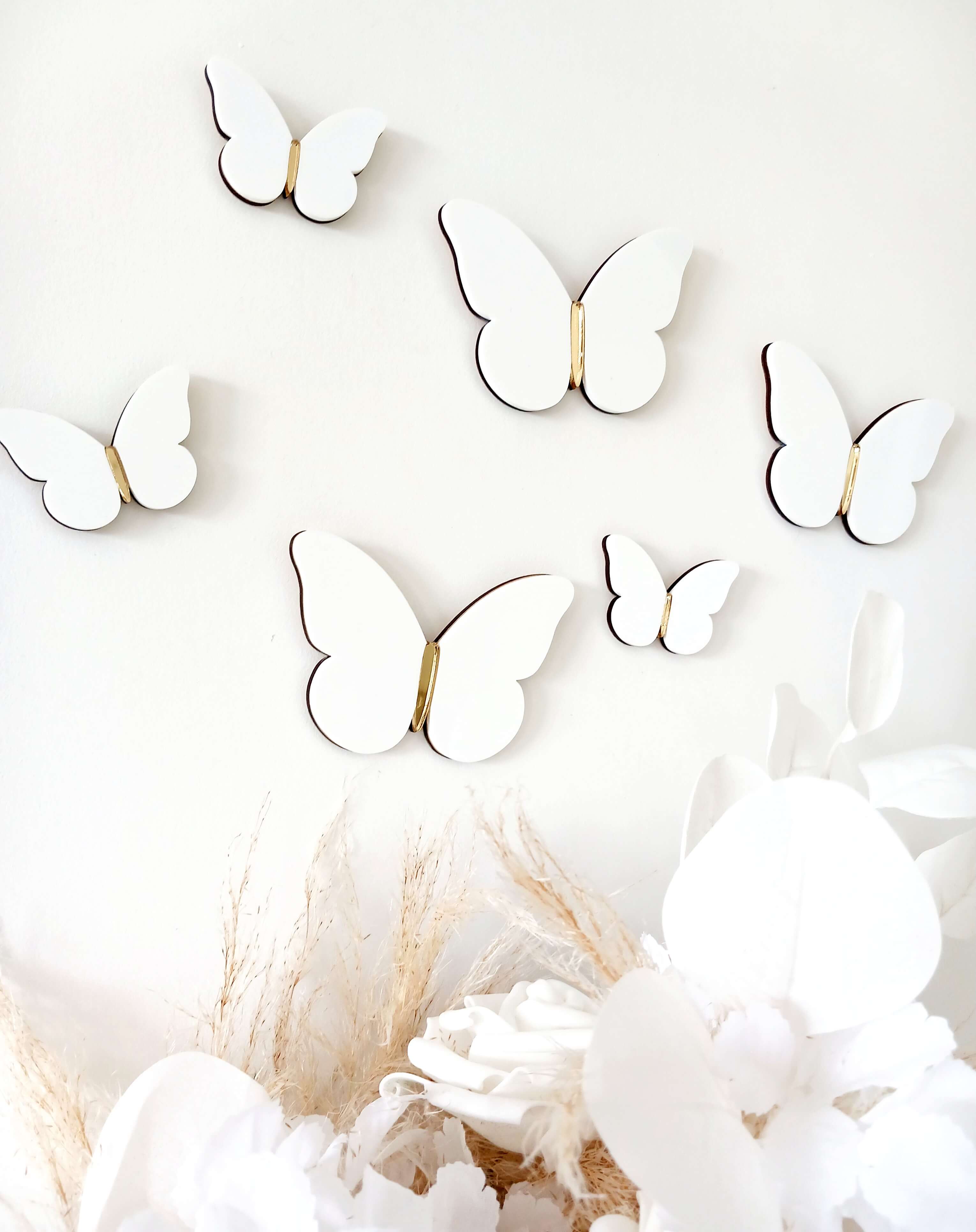 CW Evenements – wholesale Wall decor – Kids & Baby – White Butterflies Wall Decor