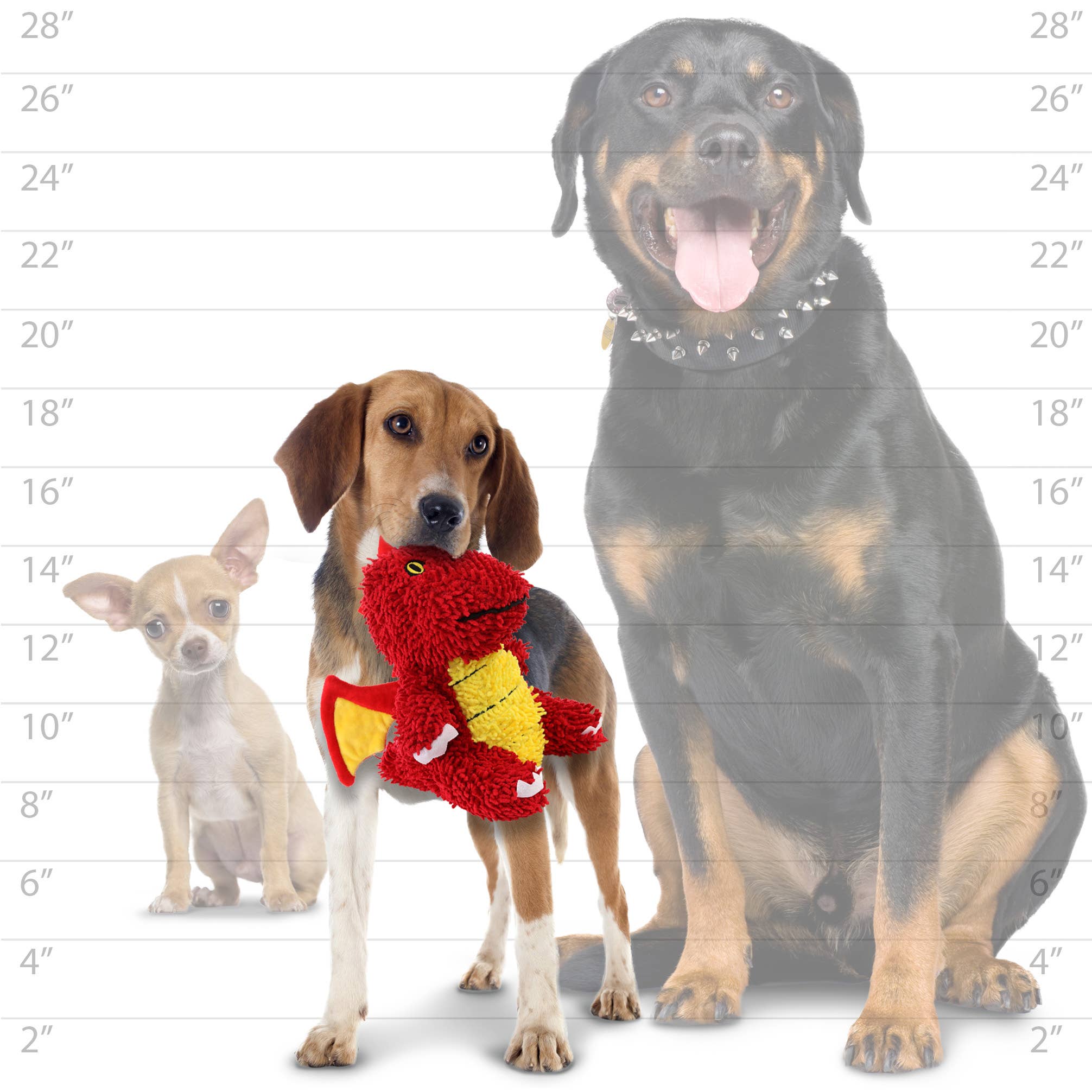 Tuffy Dog Toys - VIP Products - Wholesale Pet Squeaky Toy - Dog - Mighty Microfiber Ball Med Dragon Red, Squeaky Dog Toy4