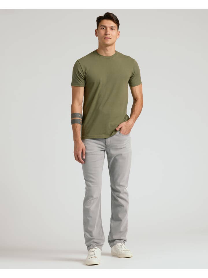 True Classic - Wholesale Jeans - Men's - Medium Gray Wash Straight Comfort Stretch Jeans2