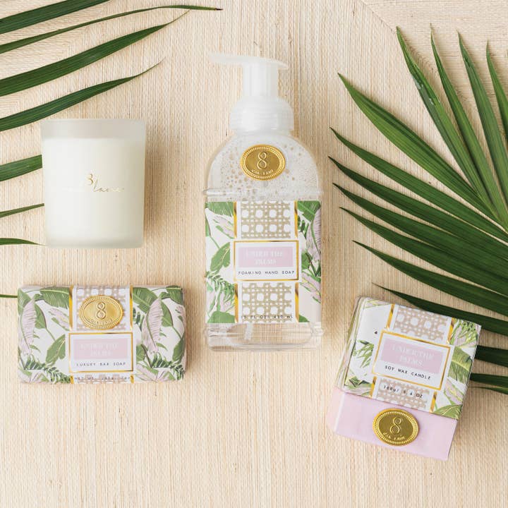 8 Oak Lane - Wholesale Jar/Filled Candle - Under the Palms 5.6oz Soy Wax Candle