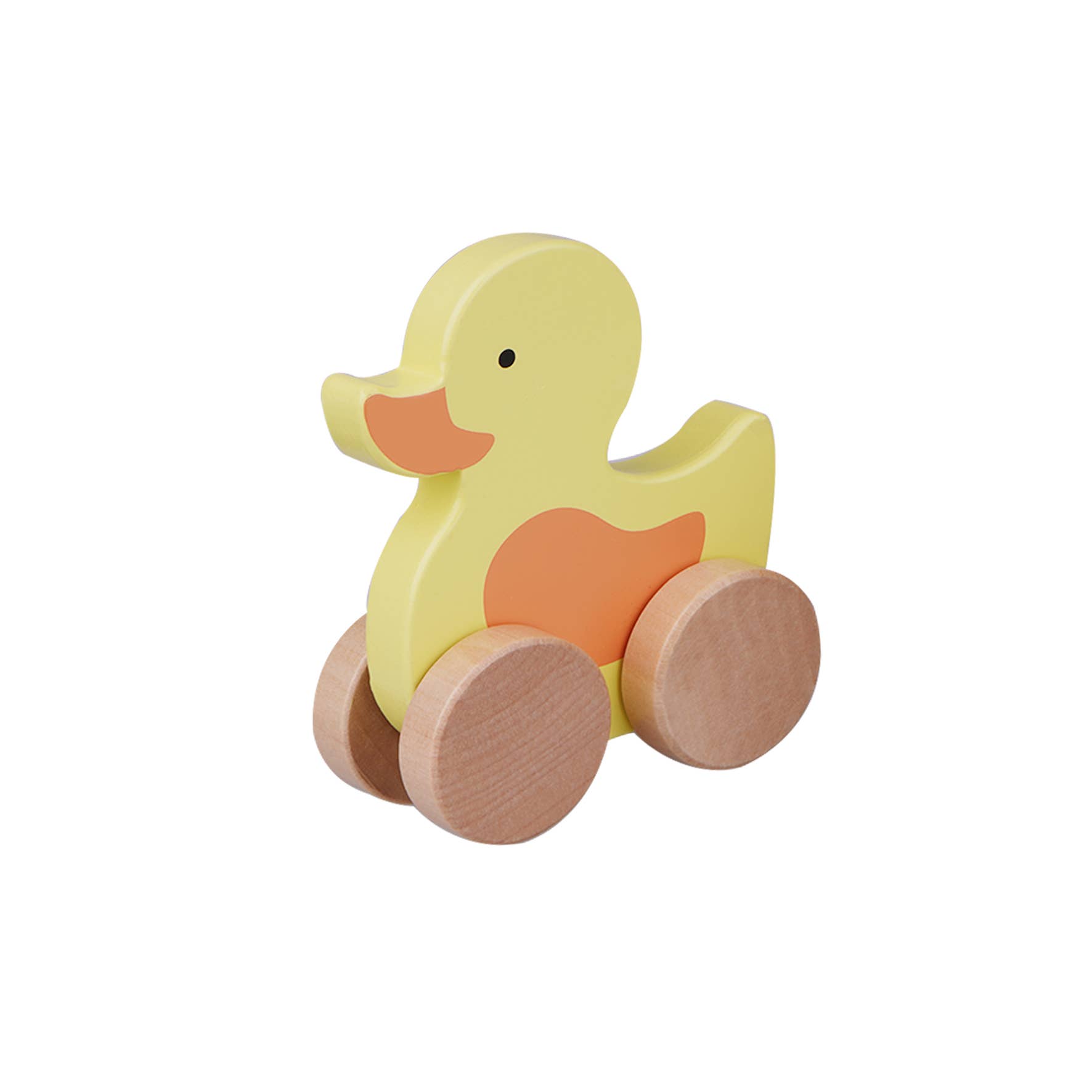Barbo Toys - Venta al por mayor Juguete de madera - Niños - Animal de madera sobre ruedas - Pato0