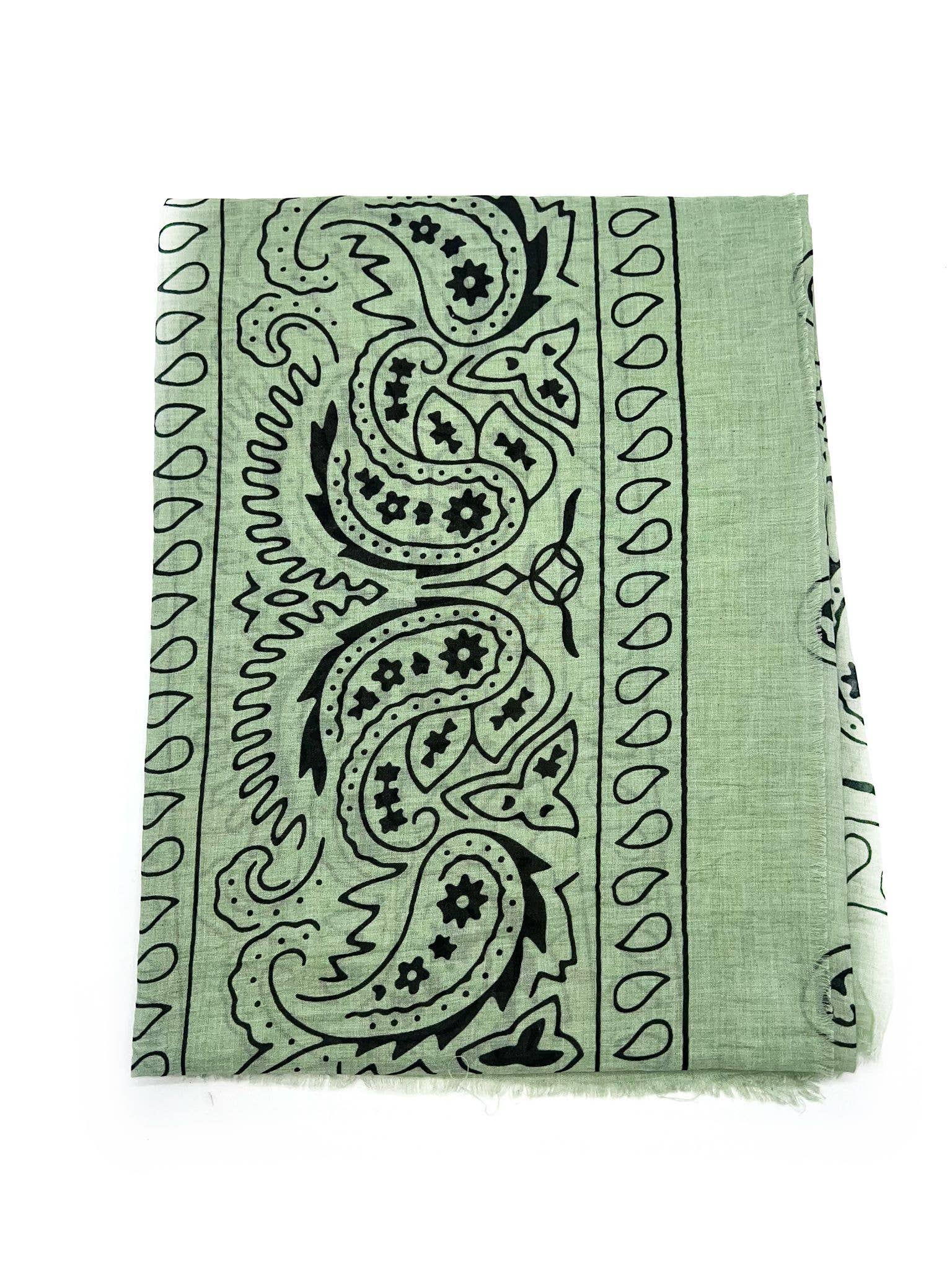 LINETA - Vente Écharpe – femme - 46735-A5 Foulard grand carré motif bandana 1