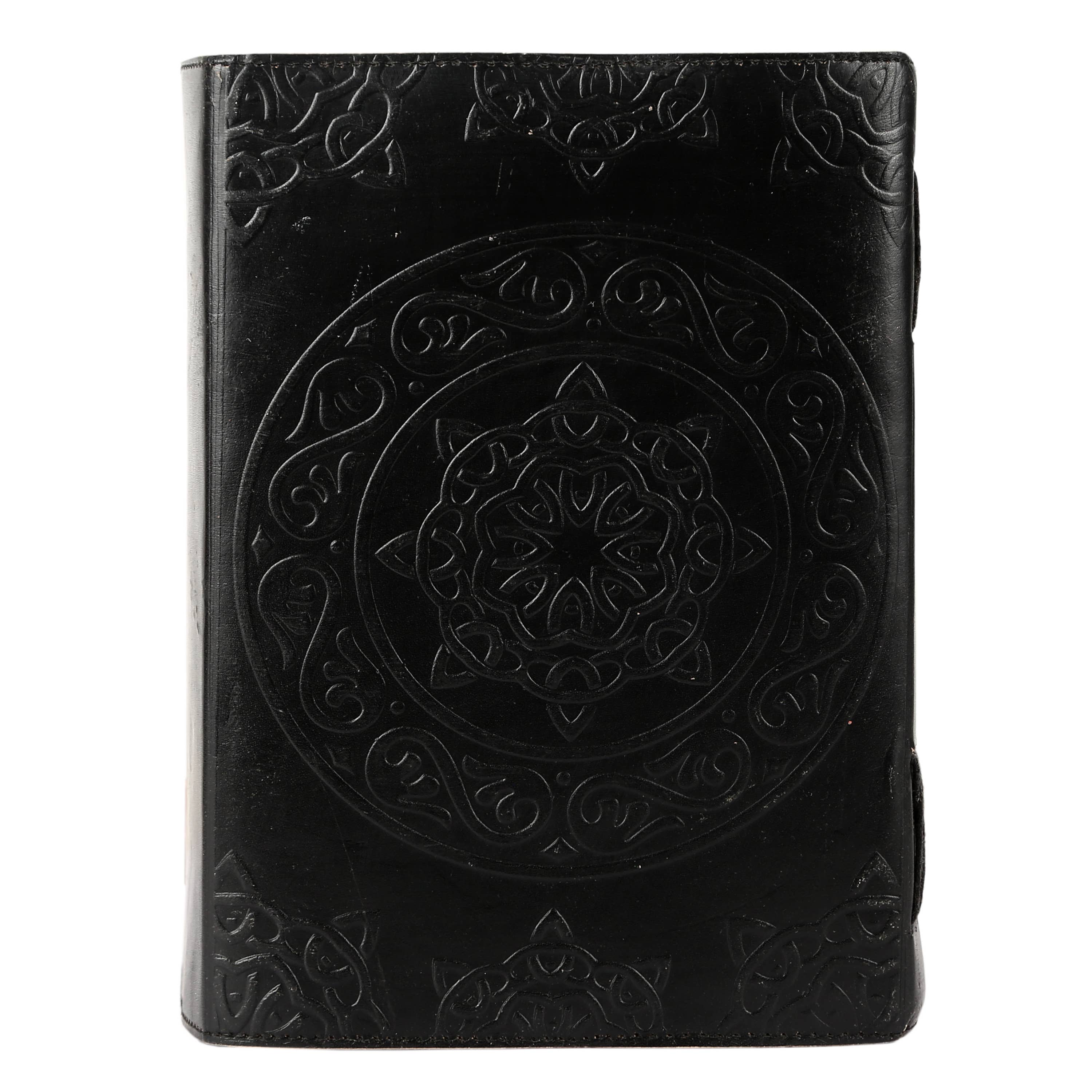 Tuzech Leather - Wholesale Journal/Diary - 1000 Pages Large Black Pentagram Embossed Leather Journal | Writing Leather Notebook | Leather grimoire Book | Handmade Leather Journal Gift2