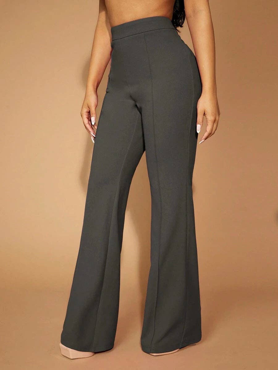Suhkasana - Vente Pantalon – femme - Pantalon droit taille haute | Pantalon de travail pour femme13