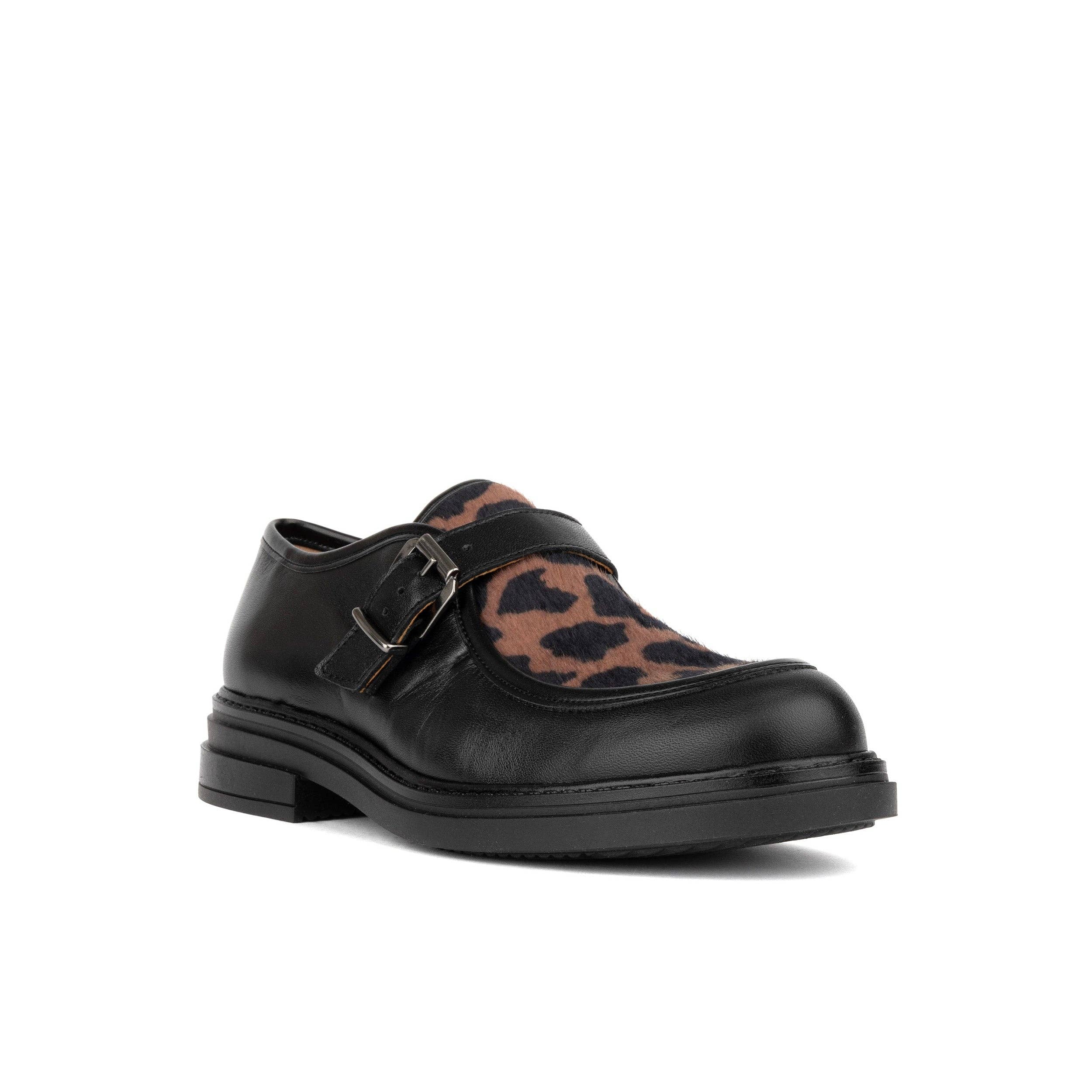 Embassy London – wholesale Loafers – Women's – Strapp - Black & Cow1