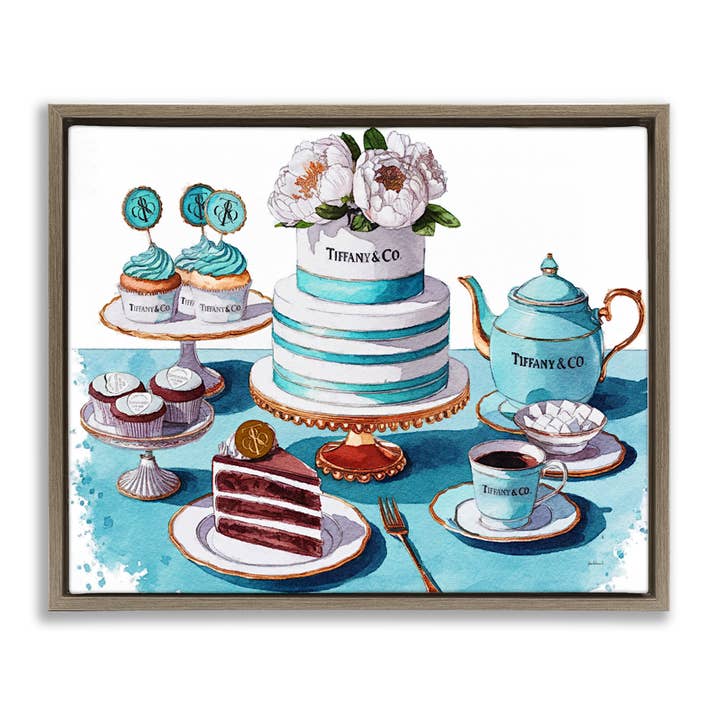 Stupell Industries – wholesale Wall sign – Luxurious Glam Dessert Spread - Framed Wall Art23
