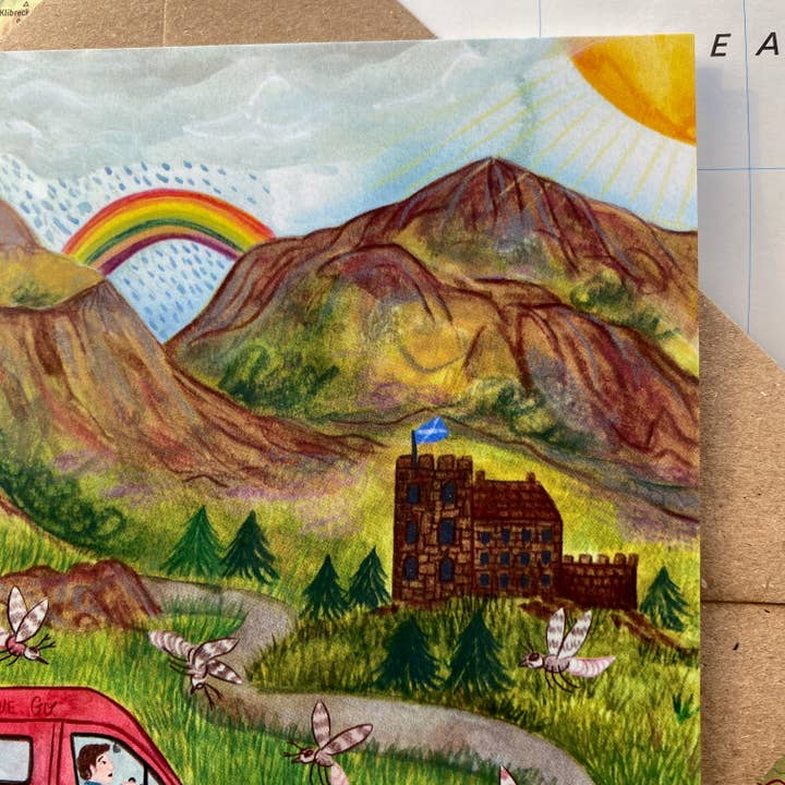 Samantha Dolan - Wholesale Everyday Greeting Card - To the Scottish Mountains We Go Greeting Card 2
