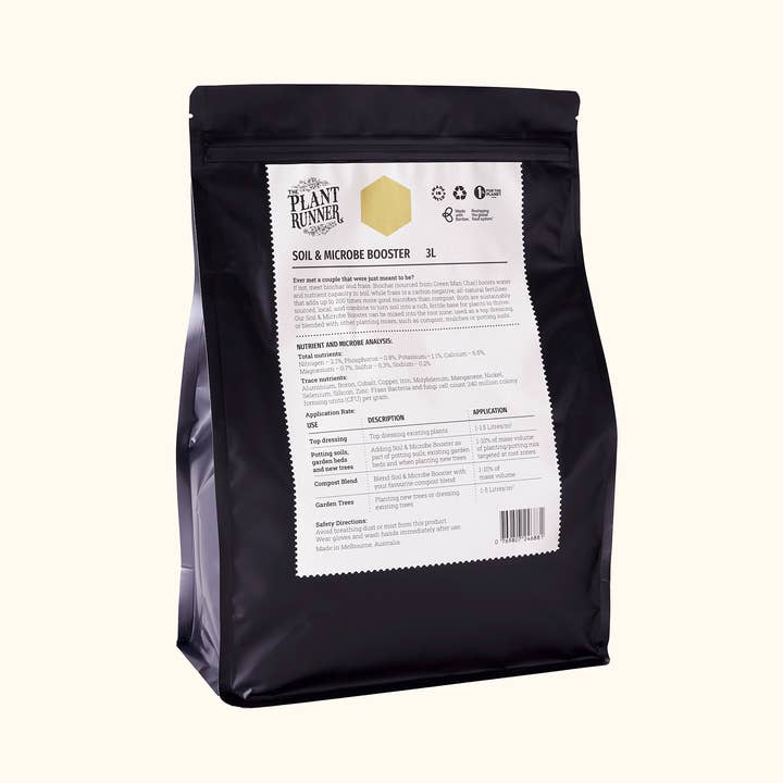 The Plant Runner - Wholesale Fertilizer - Soil & Microbe Booster 3L Pouch