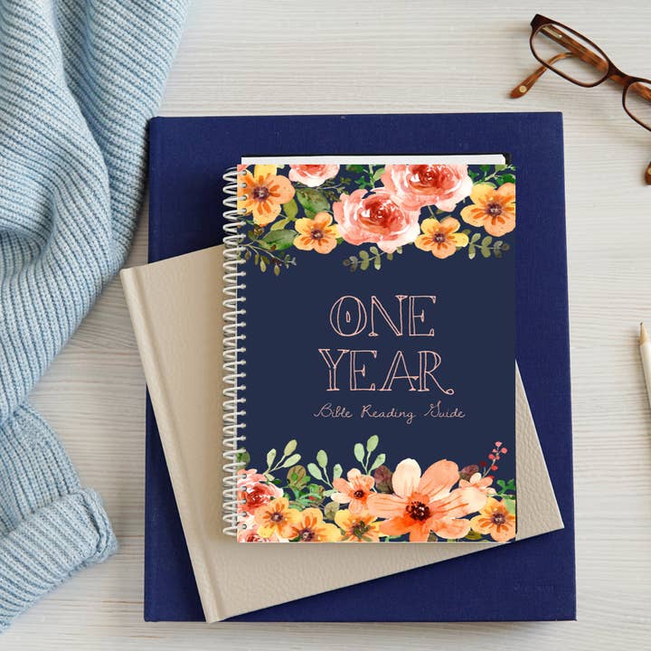 One Year Bible Reading Guide- Poppy for wholesale by Lamp Light Journals