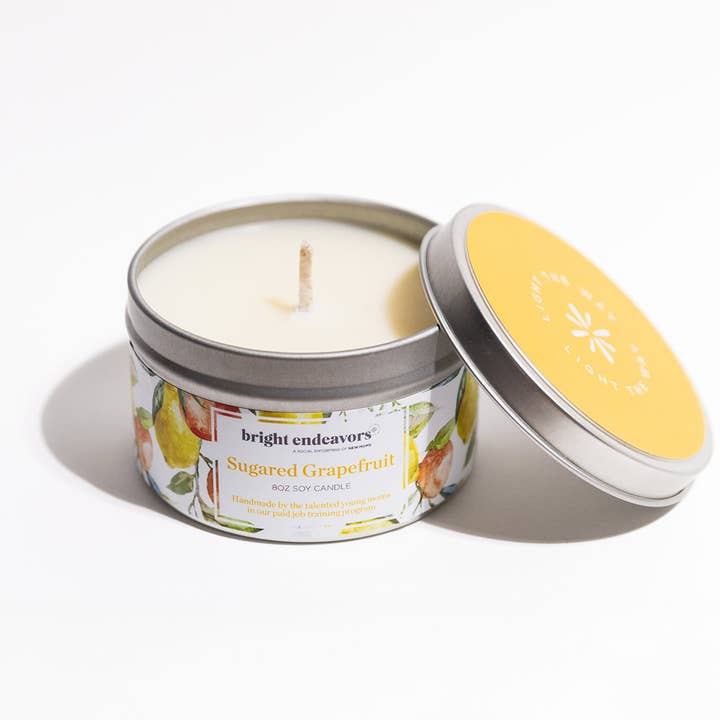 Bright Endeavors - Wholesale Jar/Filled Candle - Sugared Grapefruit4