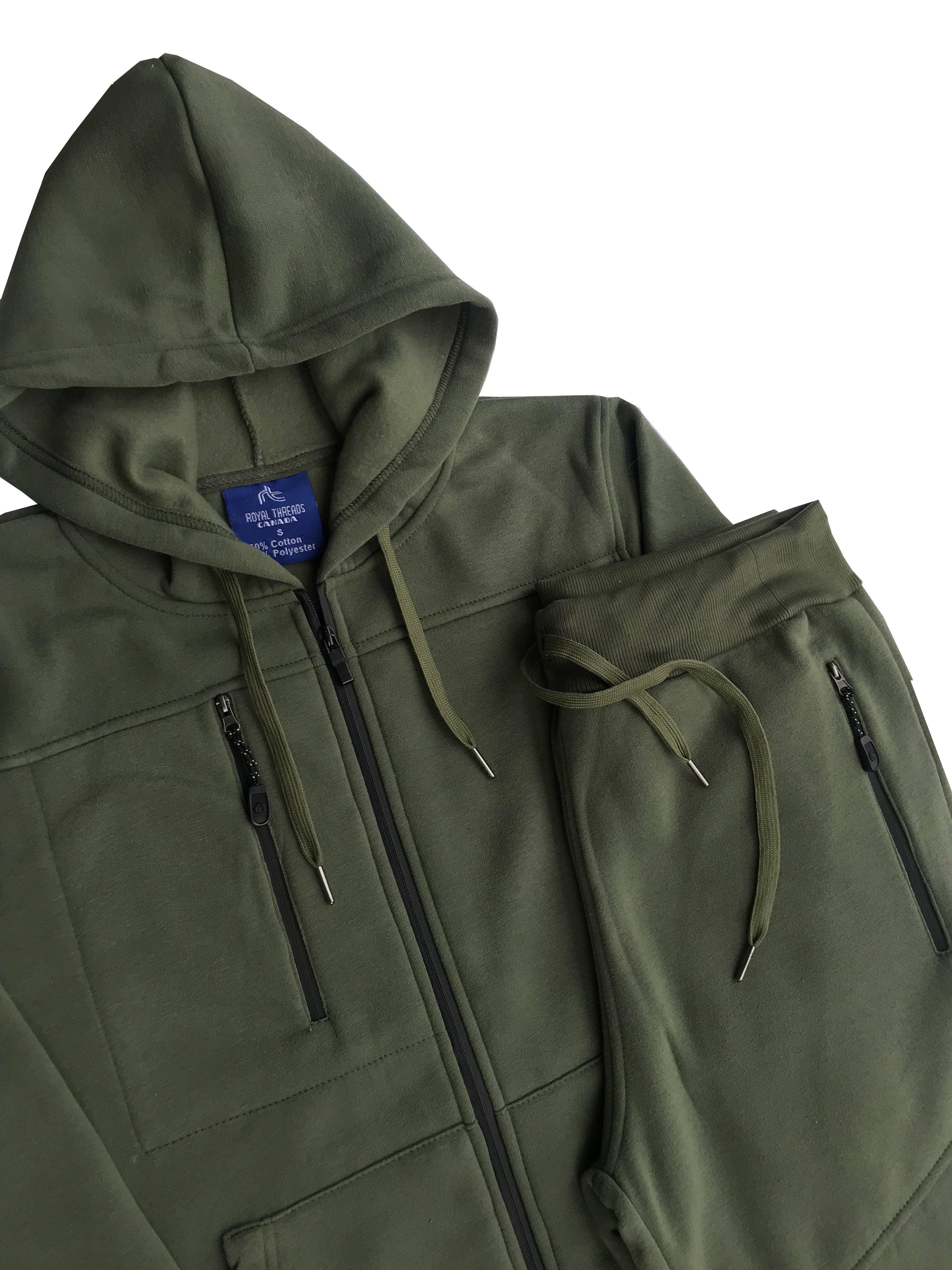 Royal Threads – Engroshandel Træningsdragt – til mænd – Mænds 2-delt Jogger stil Fleece Sweatsuit15