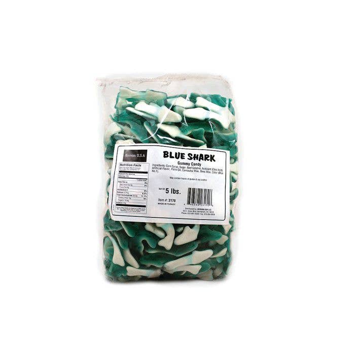 Grandpa Joe's Candy Shop - Wholesale Gummy - Kervan Gummy Sharks, 5lb Bag1