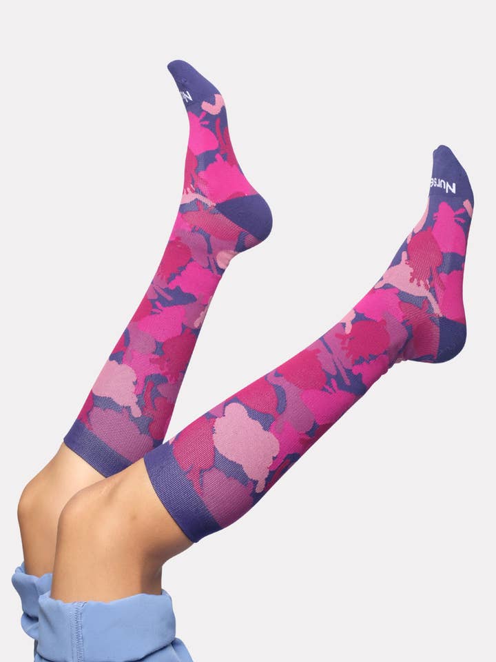 HERO - Organ Camo Graduated Compression Socks (20-30mmHg) for wholesale by Nurse Yard