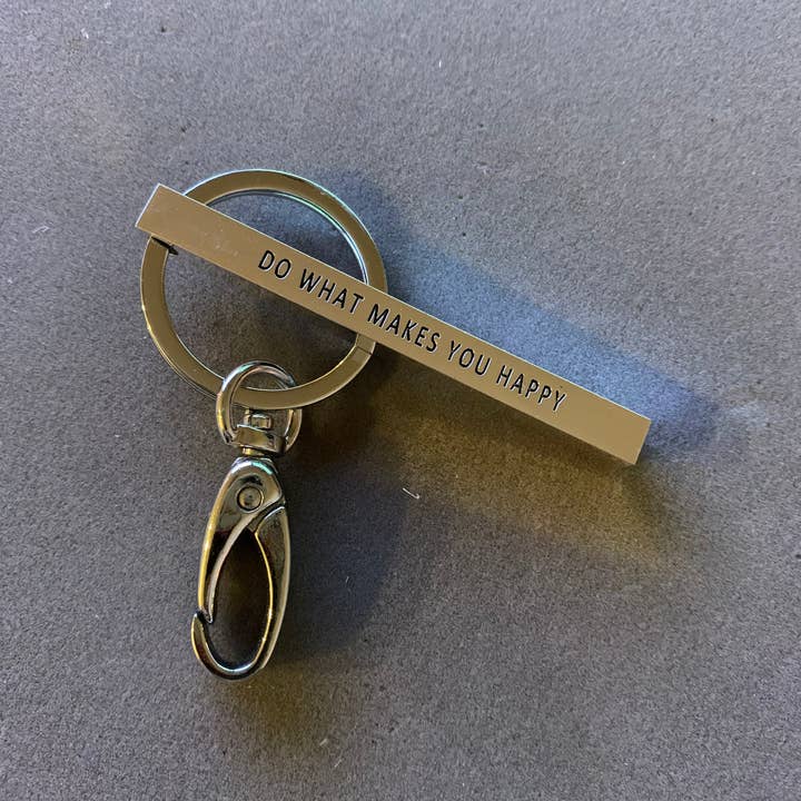 FR6585 FAIS CE QUI TE REND HEUREUX_Porte-clés Barre de Message pour la vente par 0011 PREMIERE