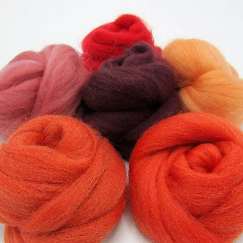 Feather Felts – wholesale Craft supplies – Red - Wool Bundle4