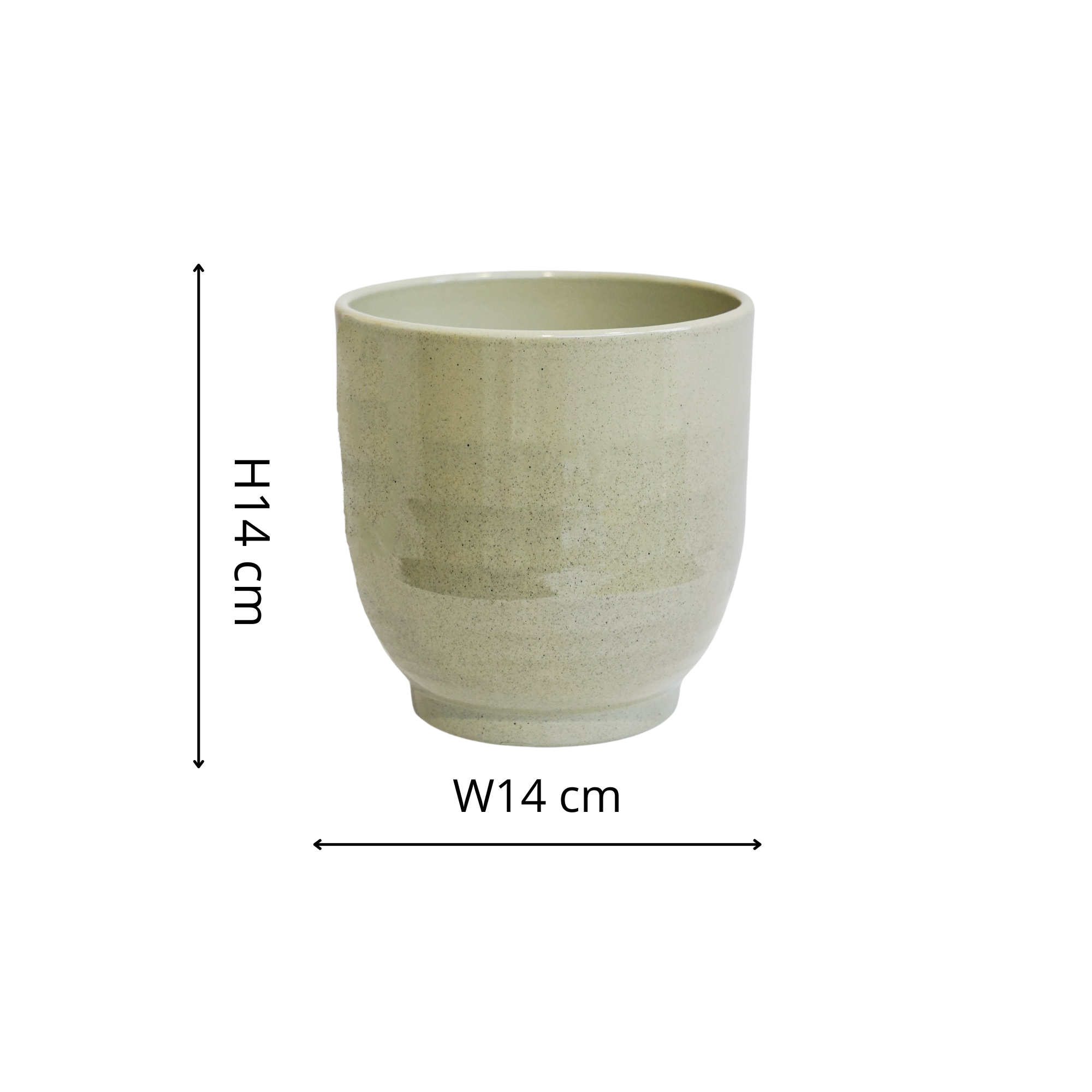 Ivyline – wholesale Indoor pot – Sofia Granite Planter H14cm D14cm6