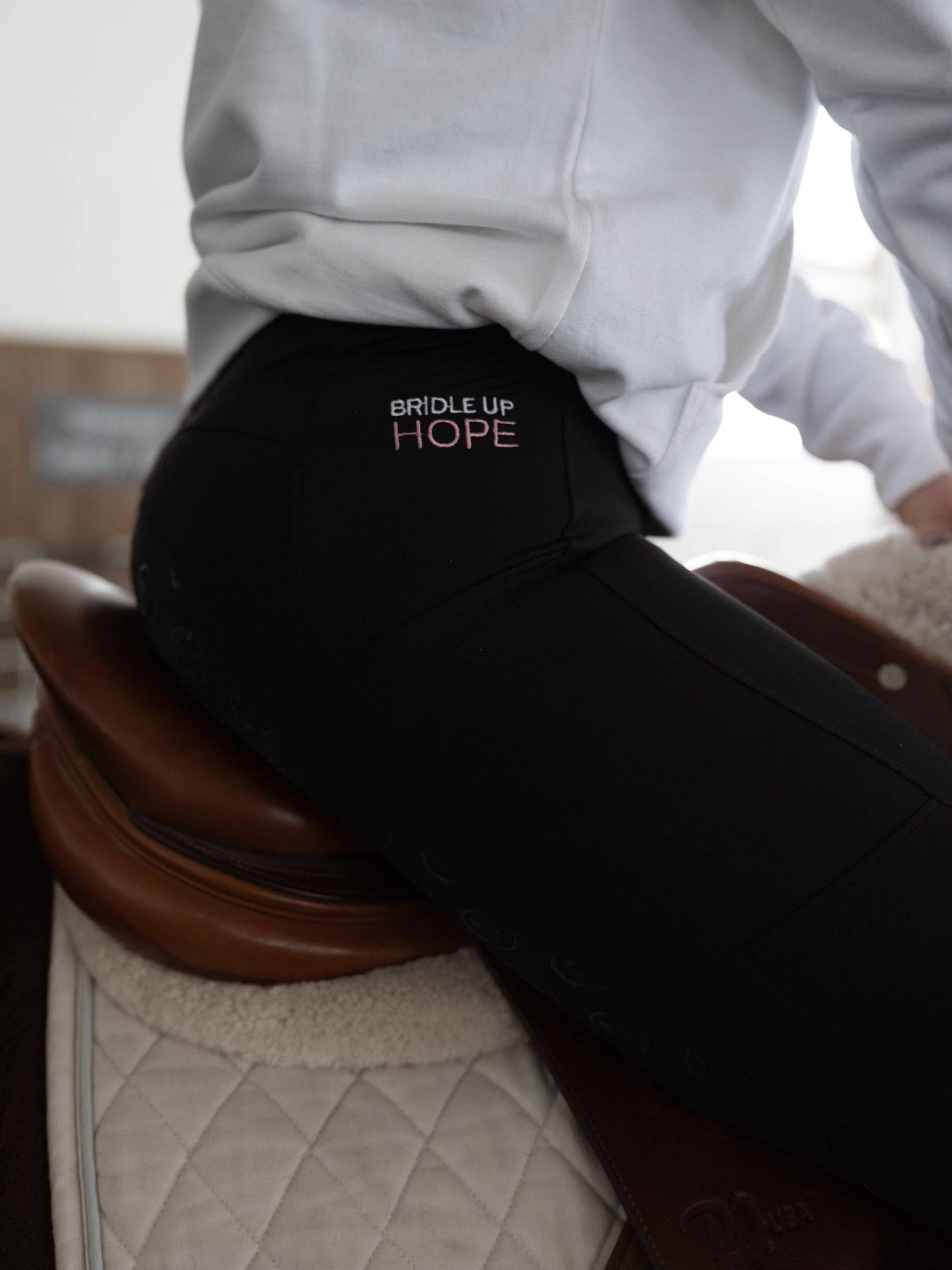 Bridle Up Hope Shop - Wholesale Athletic/Lounge Leggings - Women's - Lucky Horseshoe Riding Leggings6