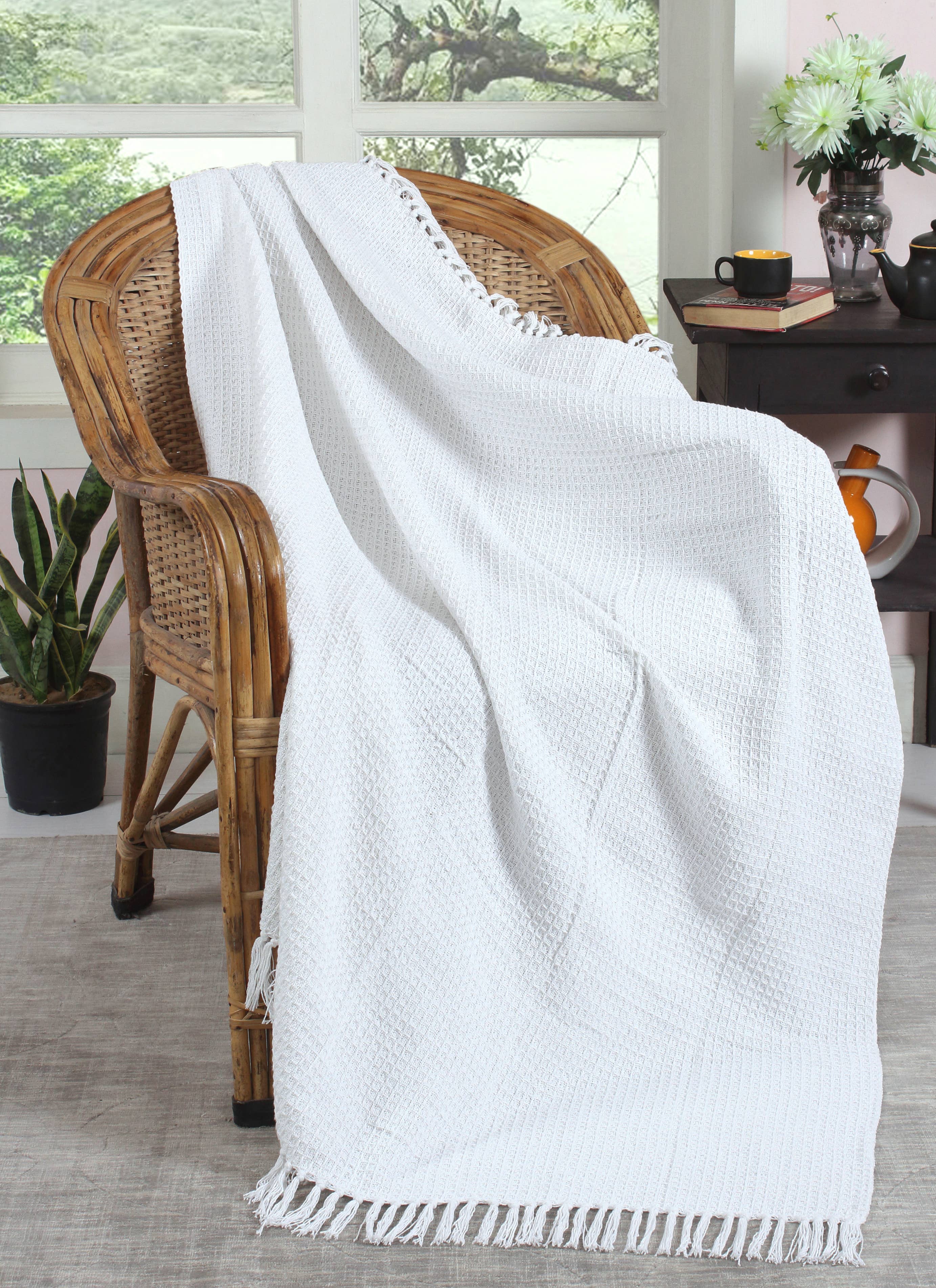 Fabstyles - Vendita all'ingrosso Plaid - Plaid in cotone di alta qualità con motivo a nido d'ape Fabstyles20