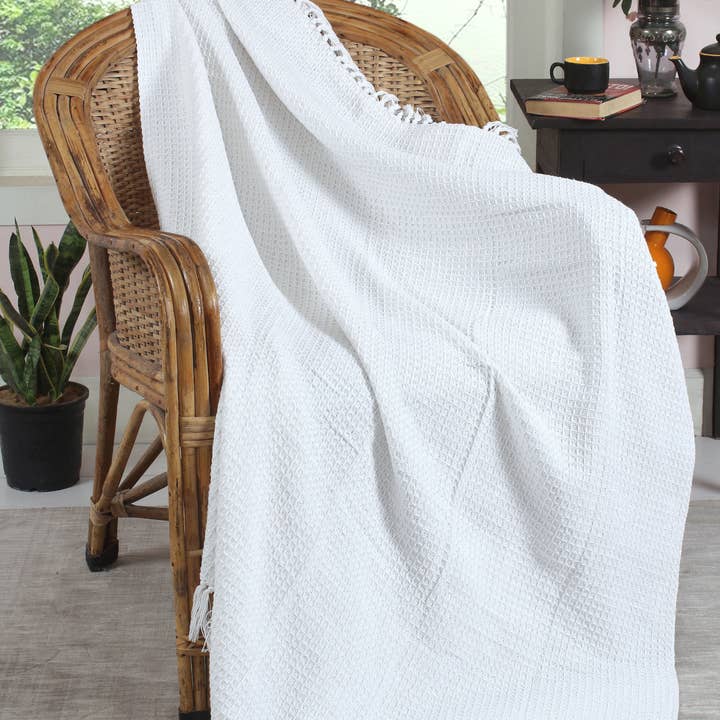 Fabstyles - Wholesale Throw Blanket - Fabstyles Honeycomb High Quality Cotton Throw21