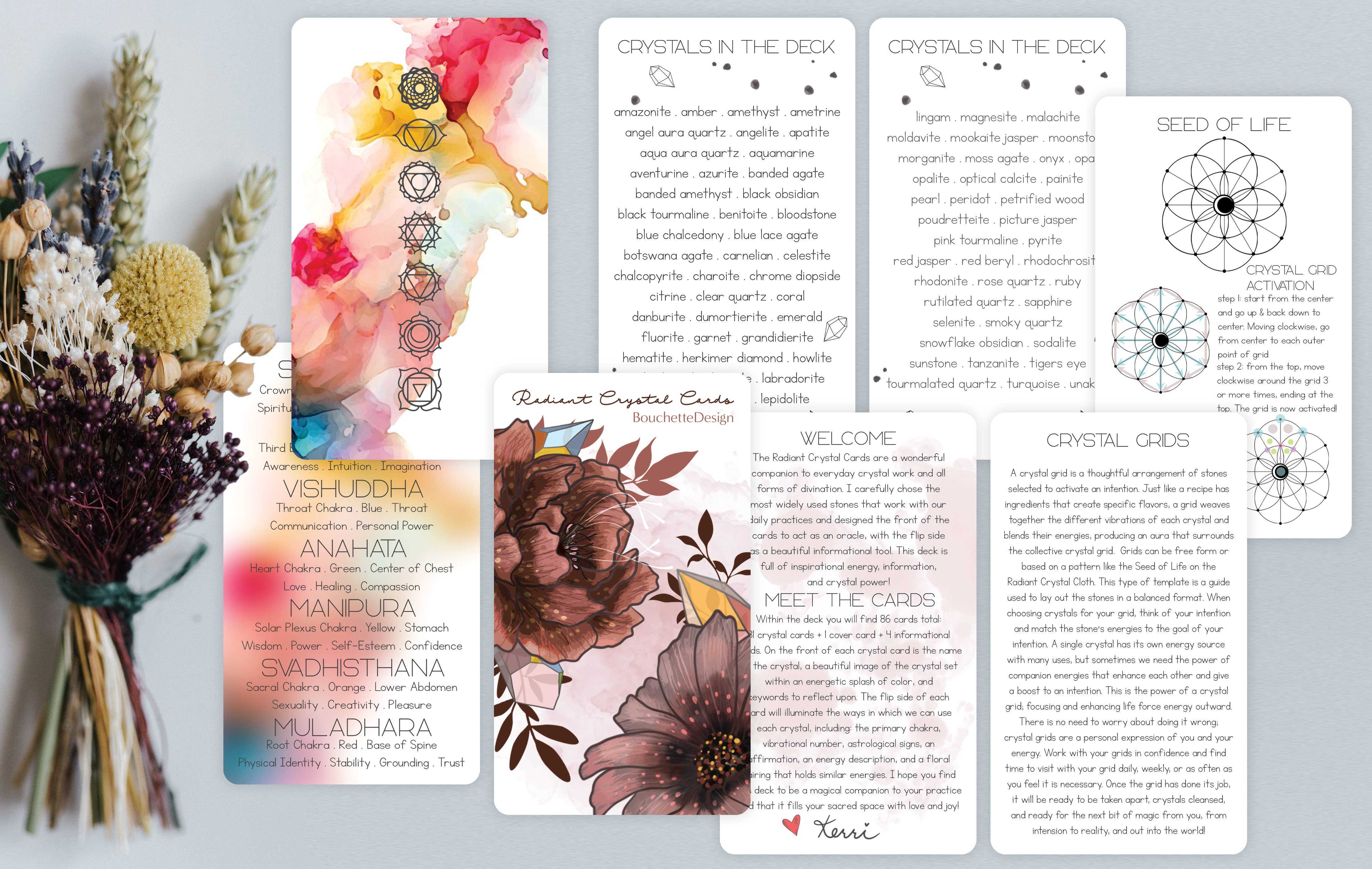 BOUCHETTE & CO. LLC - Wholesale Tarot Cards - RADIANT CRYSTAL CARDS 2ND EDITION5